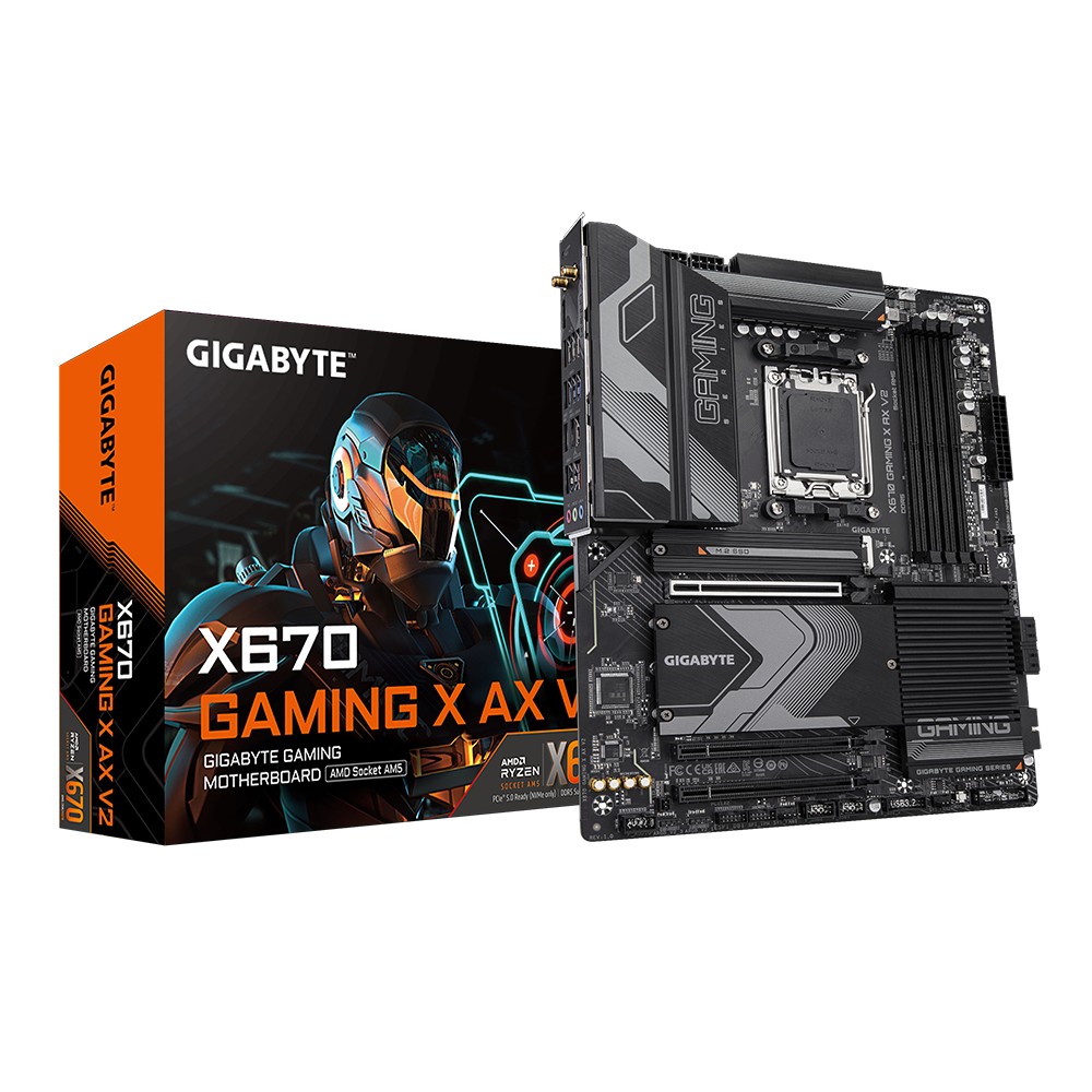 Placa de baza GIGABYTE X670 GAMING X AX V2 / AM5 / AMD 670 / DDR5 / ATX photo 1