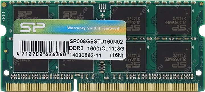 Оперативная память Silicon Power DDR3-1600 SODIMM 8ГБ