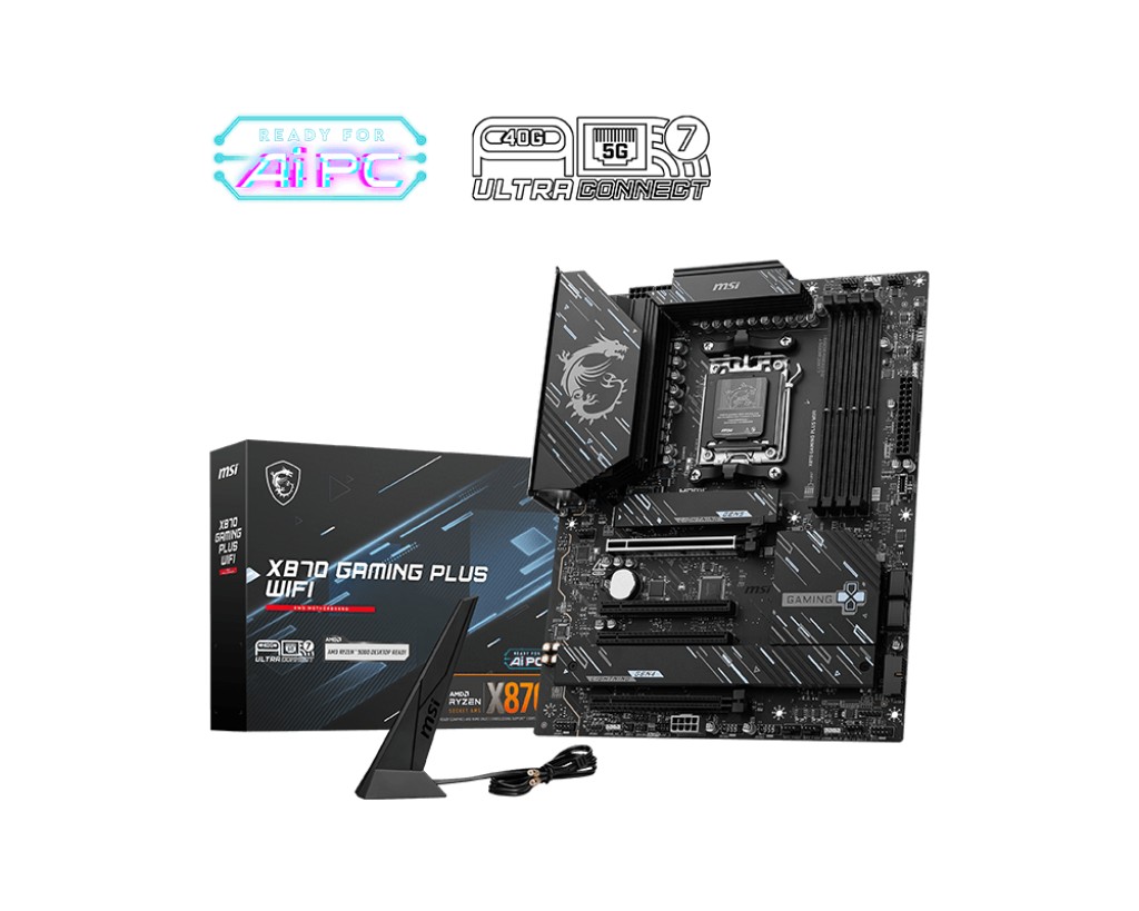 Материнская плата MSI X870 GAMING PLUS WIFI/ AM5 / AMD X870 / DDR5 / ATX photo 1