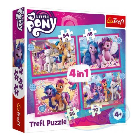 Trefl 34375 Puzzle 4In1 My Litlle Pony photo 1 Trefl 34375 Puzzle 4In1 My Litlle Pony photo 1