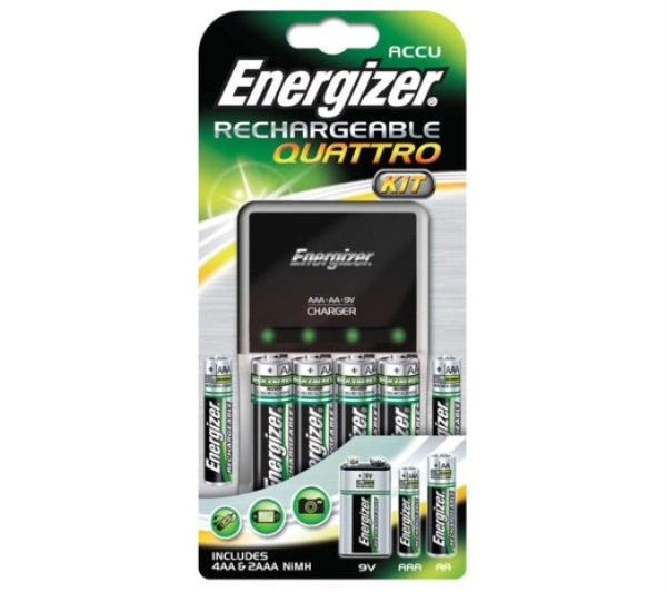 Incarcator AA/AAA/9V Energizer Quattro kit