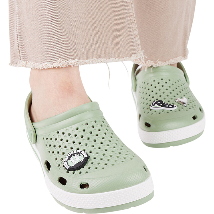 Шлепанцы COQUI Clogs LINDO / Женский / 36 / Зеленый/Белый photo 2