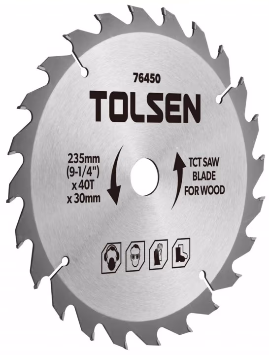 Disc circular pentru lemn 185x30mm 60T Tolsen 