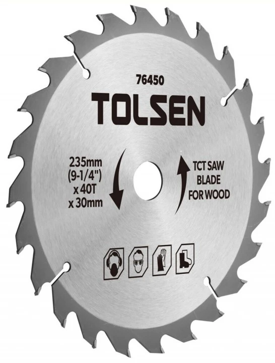 Disc circular pentru lemn 185x30mm 60T Tolsen