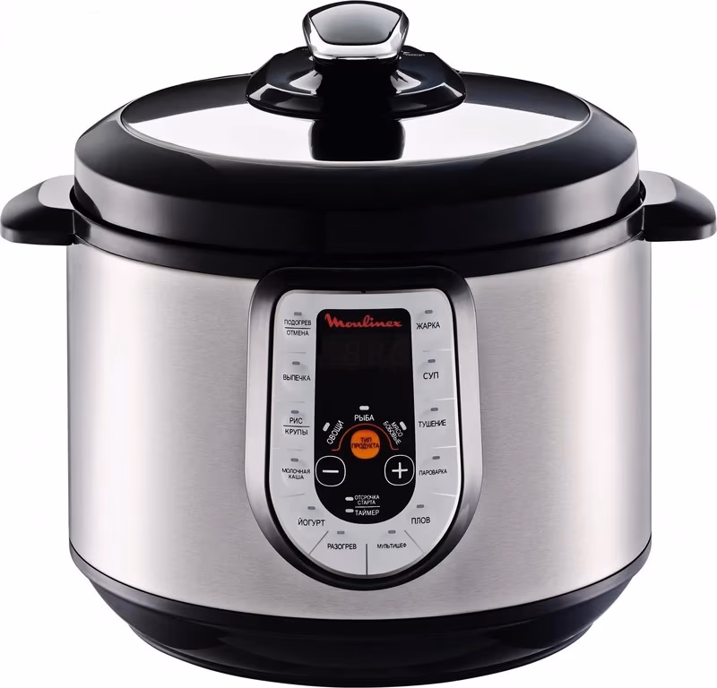 Multifierbator Moulinex CE500E32, 1000 W, 21 programe, Argintiu cu negru 