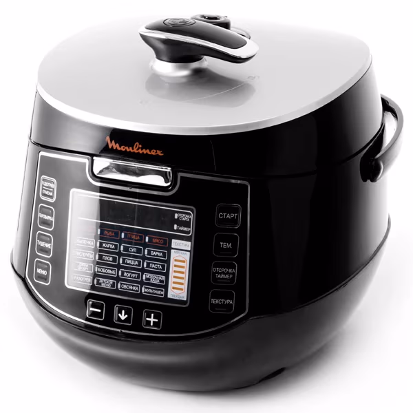 Multifierbator Moulinex CE502832, 1000 W, 37 programe, Argintiu cu negru 