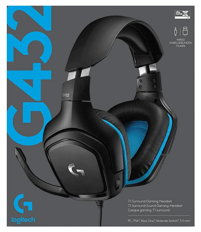 Наушники Logitech G 432 Black Проводные / Игровой / Black photo 2