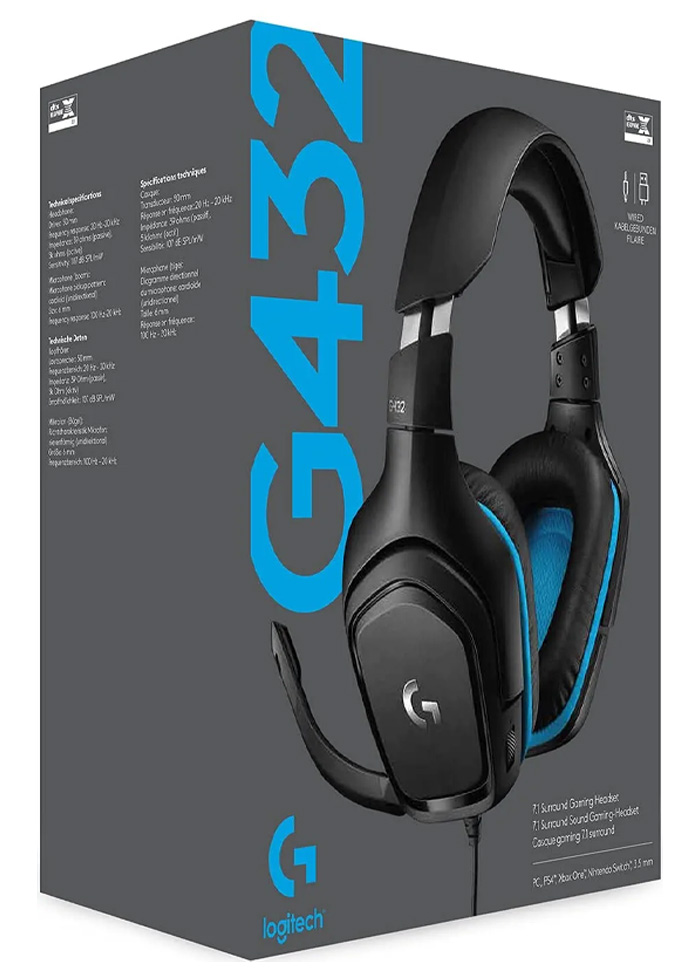Наушники Logitech G 432 Black Проводные / Игровой / Black photo 4