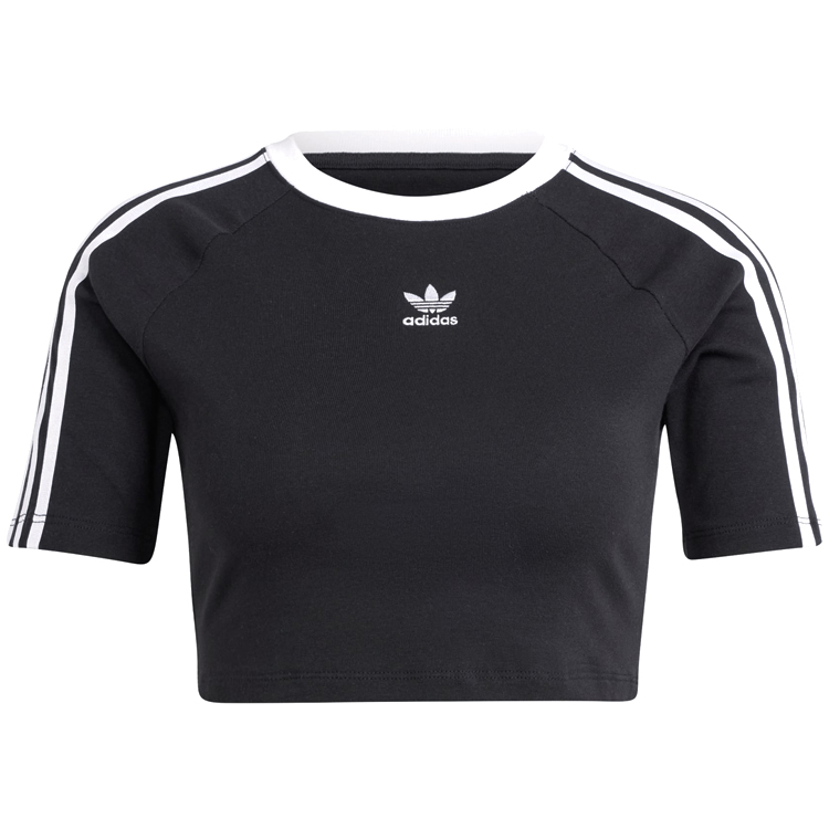 Tricou Adidas 3 S BABY TEE XXS Negru Femei photo 4