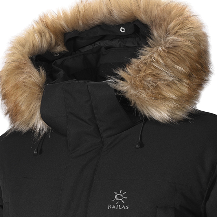 Geacă pt Barbati Kailas Long Thick Fur Down Jacket XL Negru photo 3