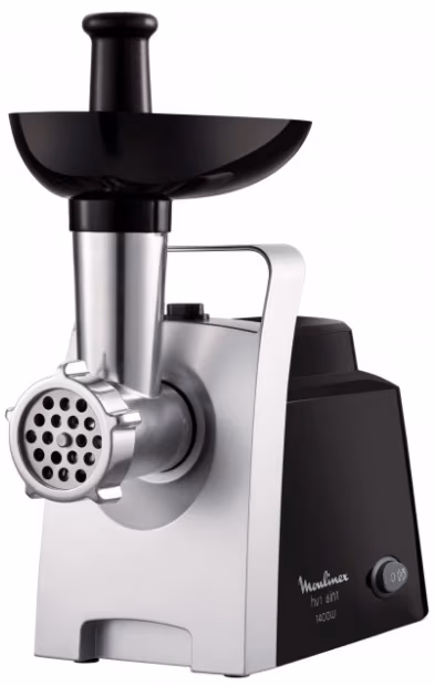 Tocator de carne Moulinex ME108832, 1.7 kg/min, 1400 W, Negru 