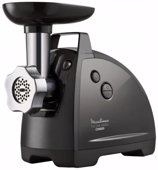 Tocator de carne Moulinex ME685832, 2.6 kg/min, 2000 W, Negru 