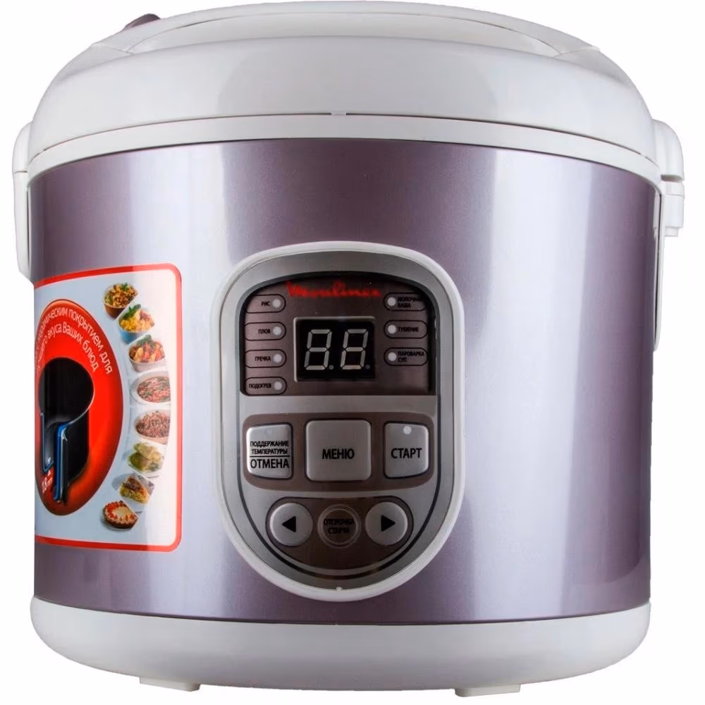 Multifierbator Moulinex MK105632, 490 W, 8 programe, Alb cu sur 
