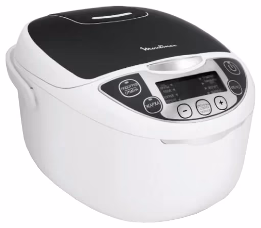 Multifierbator Moulinex MK707832, 750 W, 13 programe, Negru cu alb 