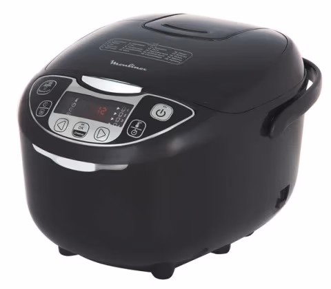 Multifierbator Moulinex MK708832, 5 l, 750 W, 25 programe, Negru 