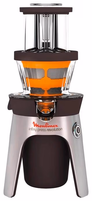 Соковыжималка шнековая Moulinex ZU500832, 1 л, 300 Вт, 1 скоростей, Серый с черным 