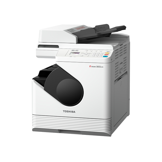 MFP A4 Toshiba e-STUDIO2822AM (Inc.Starter KIT!), Mono Copier/Printer/Scanner/Duplex/ADF 50-sheet, A4/3 28/14 ppm , 600x600 dpi, 250 sheets, Bypass: 50 sheets, 10Base-T/100Base-TX (incl. IPv6), High Speed USB 2.0, WLAN*(IEEE802.11b/g/n),T-2822E 17,5k photo 2