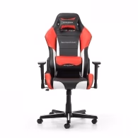 Gaming/Office Chair DXRacer Drifting GC-D61-NWR-M3, Black/White/Red, Premium PU leather, max weight up to 150kg / height 145-175cm, Recline 90°-135°, 3D Armrests, Head and Lumber cushions, Aluminium wheelbase, 2