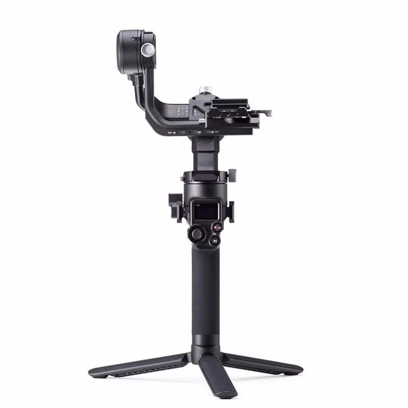(903020) DJI RSC2 - Camera Stabilizer for Mirrorless and DSLR cameras, Payload 3.0kg, Axis (Manual locks, metal+plastic), 2Gen Stab., Shutter connection (cable), 1'' OLED B/W non-touchscreen, M button, Mini tripod, NATO, Battery not detachable, Runtime/Ch 