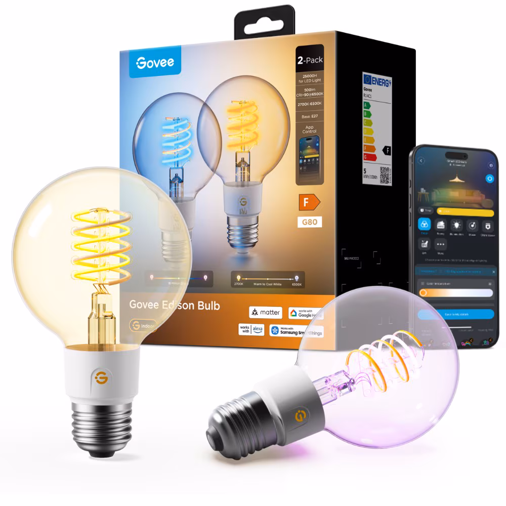 Умная лампа Эдисона GOVEE G80 (2 Pack) E27