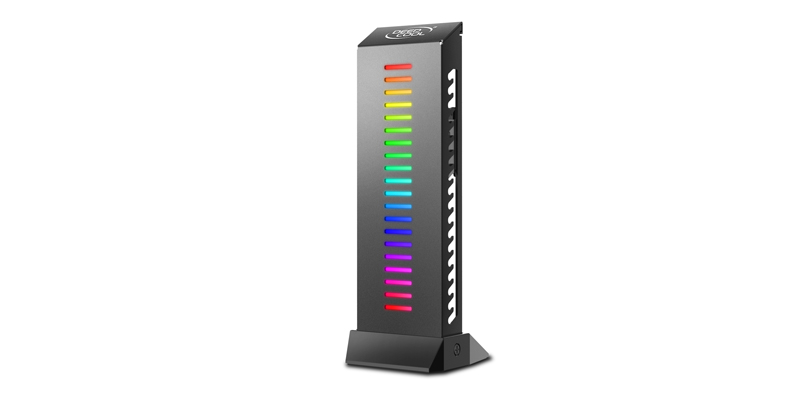 DEEPCOOL ”GH-01 A-RGB”,  A-RGB adjustable Stand, colorful and reliable Graphics Card Holder, Modular Design, 232g photo 1