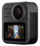 Action Camera GoPro MAX 360 footage, Photo-Video Resolutions:16.6MP/30FPS-5.6K30, 2xslow-motion, waterproof 5m,6x microphones Spherical audio, Max hyper smooth video,Live streaming,Time Lapse,PowerPano,GPS,Wi-Fi,Bluetooth,microSD,USB-C,1600mAh,154g thumbnav 2
