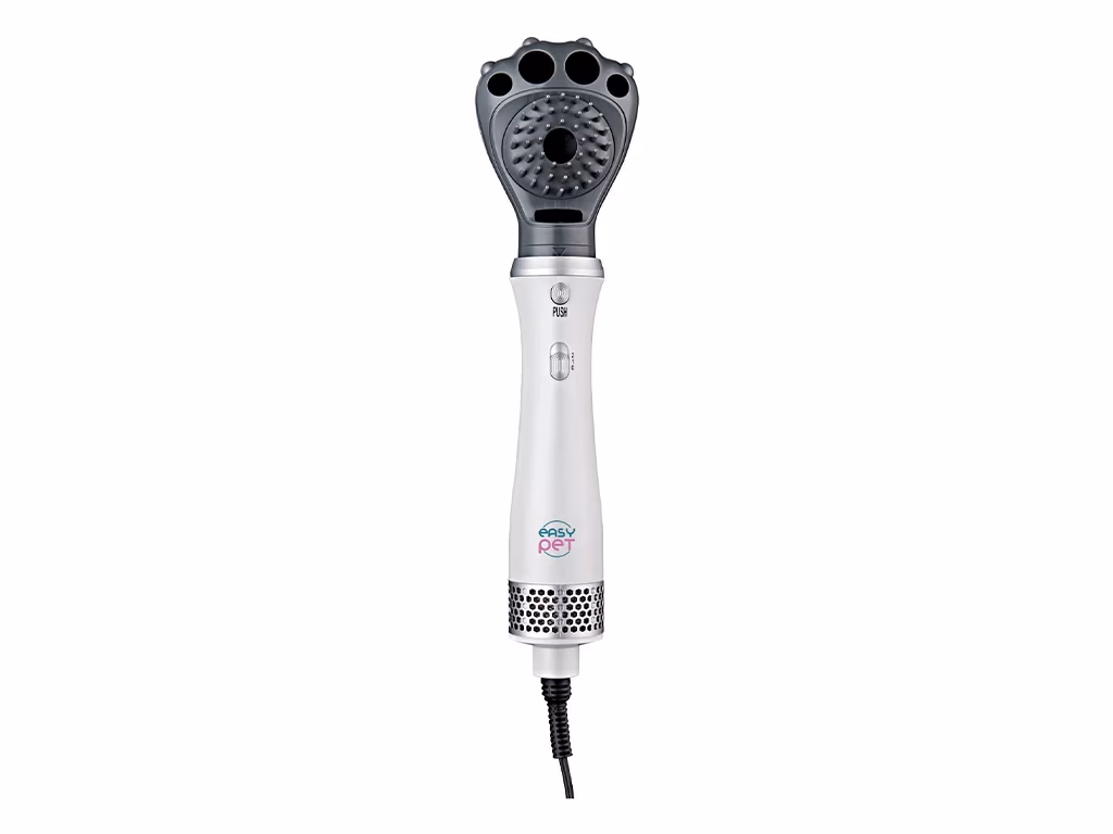 Perie cu aer cald 2 in 1 Easy Pet IMPBY812P / 2 temperatures: 40°C and 60°C / 400W / White