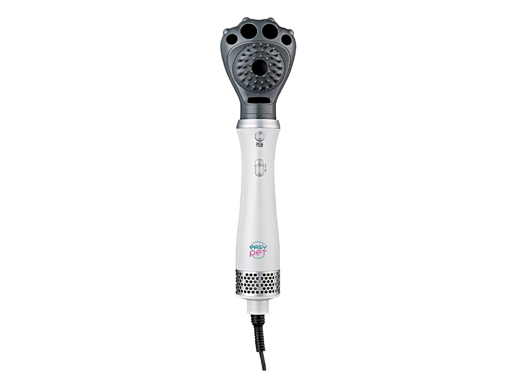 Perie cu aer cald 2 in 1 Easy Pet IMPBY812P / 2 temperatures: 40°C and 60°C / 400W / White photo 1 Perie cu aer cald 2 in 1 Easy Pet IMPBY812P / 2 temperatures: 40°C and 60°C / 400W / White photo 1