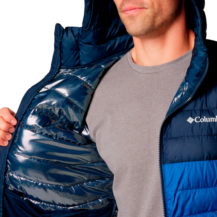 Куртка мужская Columbia Powder Lite II Hooded Jacket S Синий photo 2