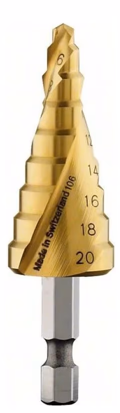 Burghiu Bosch HSS-Tin 4-20mm HEX, 2608587433 