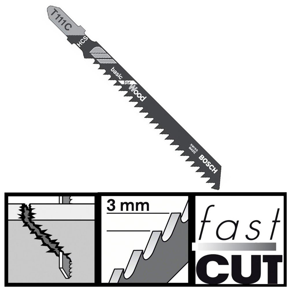 Set de panze de ferastrau pentru puzzle Bosch 2608630033 photo Set de panze de ferastrau pentru puzzle Bosch 2608630033 photo