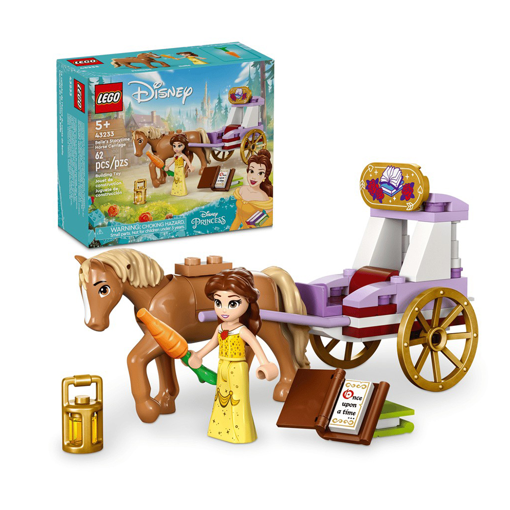Constructor Lego Disney Belles Storytime Horse Carriage 43233 de la 5+ ani photo 3