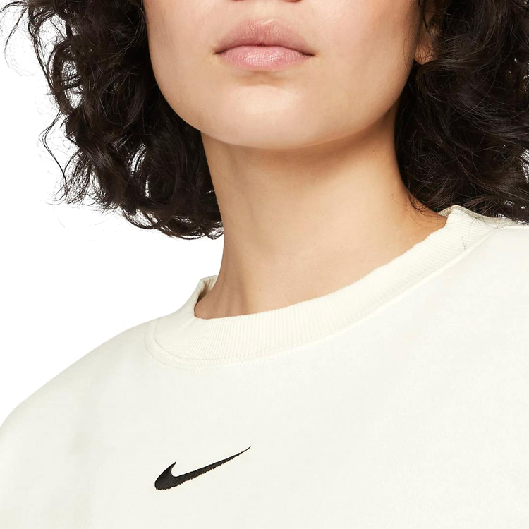 Hanorac Nike W NSW STYLE FLC CREW OS L Bej Femei photo 4