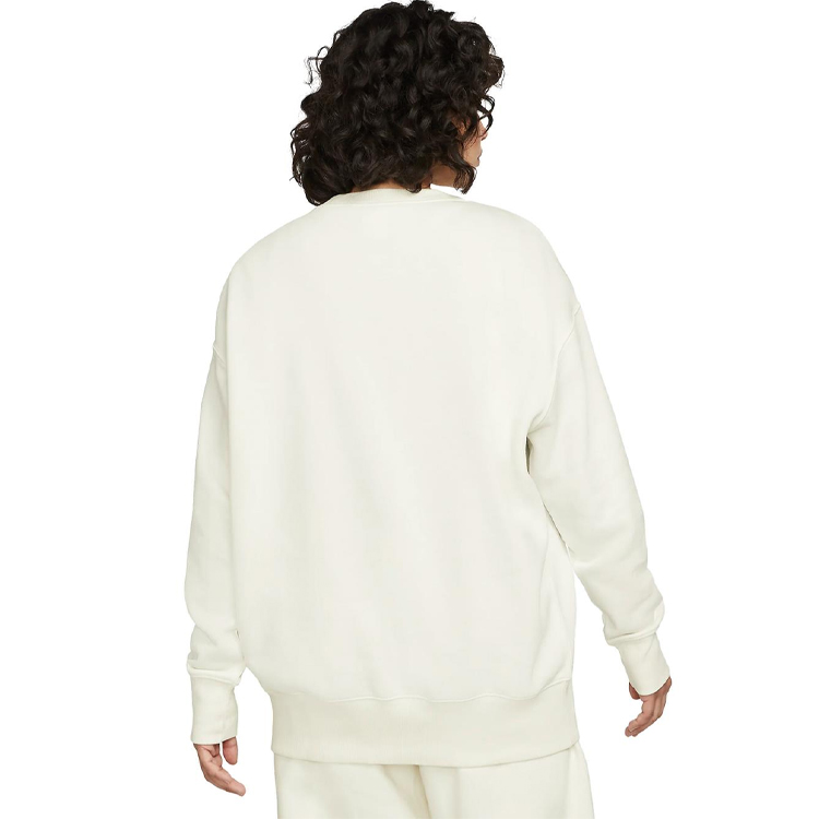 Hanorac Nike W NSW STYLE FLC CREW OS L Bej Femei photo 5