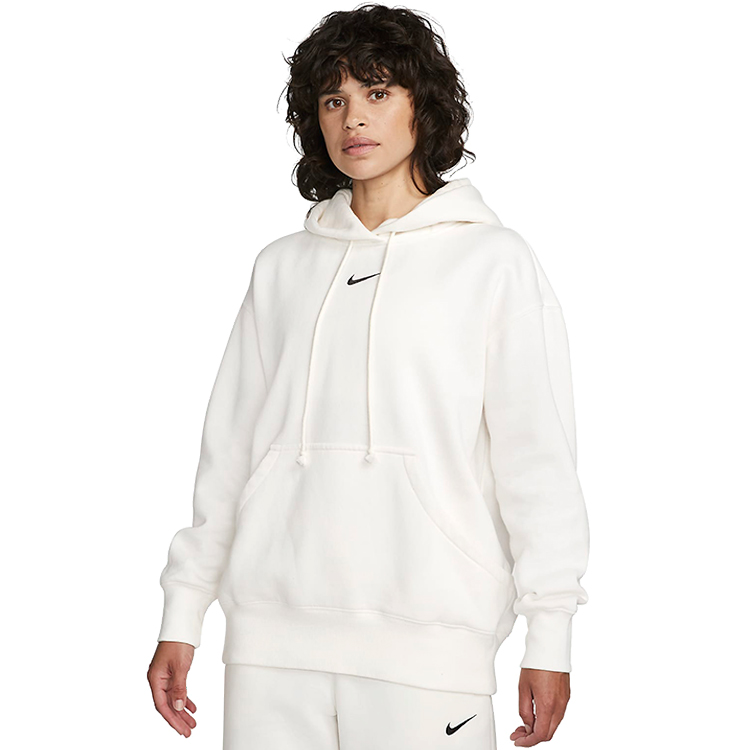 Hanorac Nike W NSW STYLE FLC PO HOODIE OS M Alb Femei photo 2