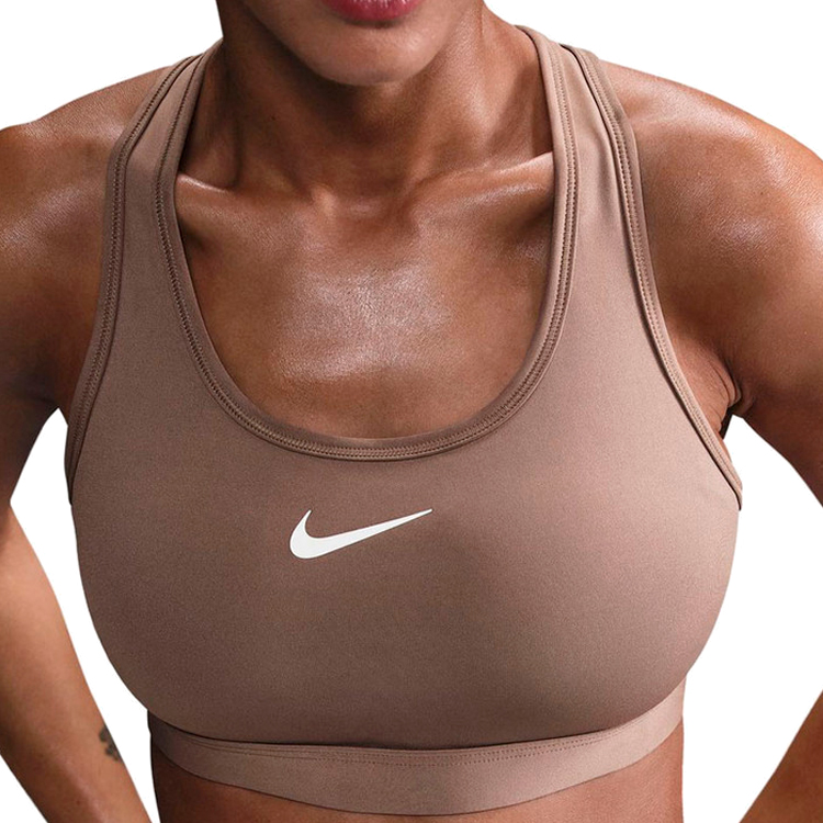 Bra sportive Nike W NK SWSH MED SPT BRA / Femei / L / Maro photo 3