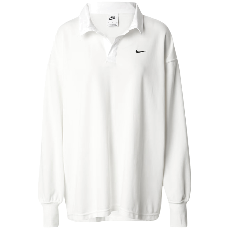 Hanorac Nike W NSW ESSNTL OS LS POLO S Alb Femei photo 3