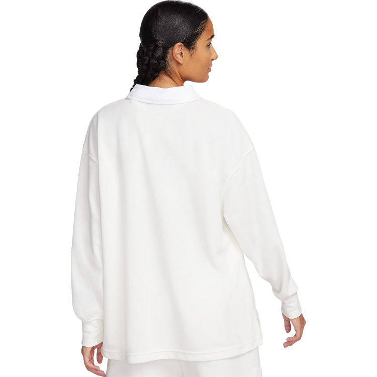 Hanorac Nike W NSW ESSNTL OS LS POLO S Alb Femei photo 4