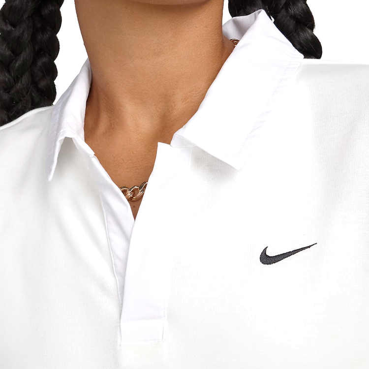 Hanorac Nike W NSW ESSNTL OS LS POLO S Alb Femei photo 5