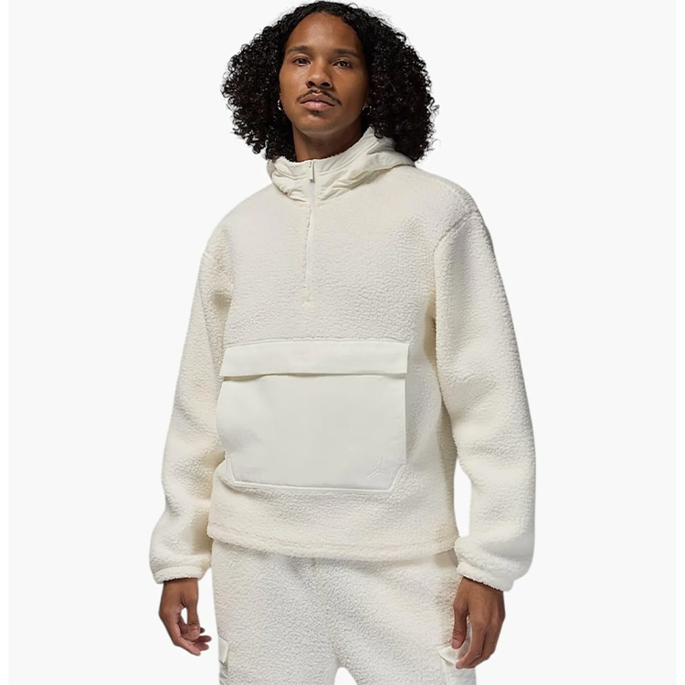 Hanorac pt bărbați Nike M J FLIGHT SHERPA TOP S Alb photo 6