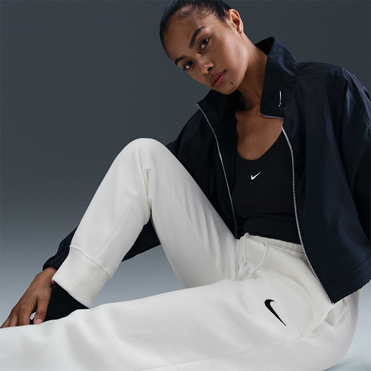 Брюки Nike W NSW PHNX FLC MR PANT STD M Бежевый Женский photo 7