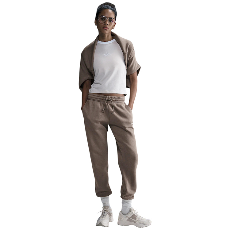 Pantaloni Nike W NSW PHNX FLC MR PANT STD XS Maro Femei photo 3