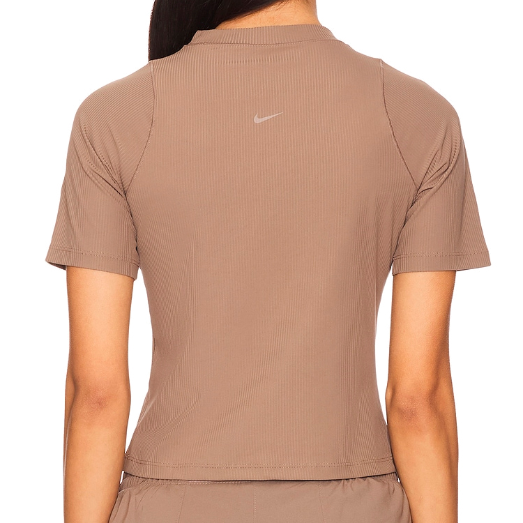 Футболка Nike W NK INF DF SS TOP WD RIB M Коричневый Женский photo 3