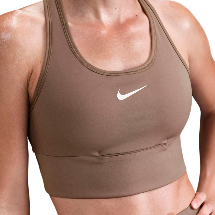 Bra sportive Nike W NK SWSH LL PCKT BRA / Femei / S / Maro photo 4