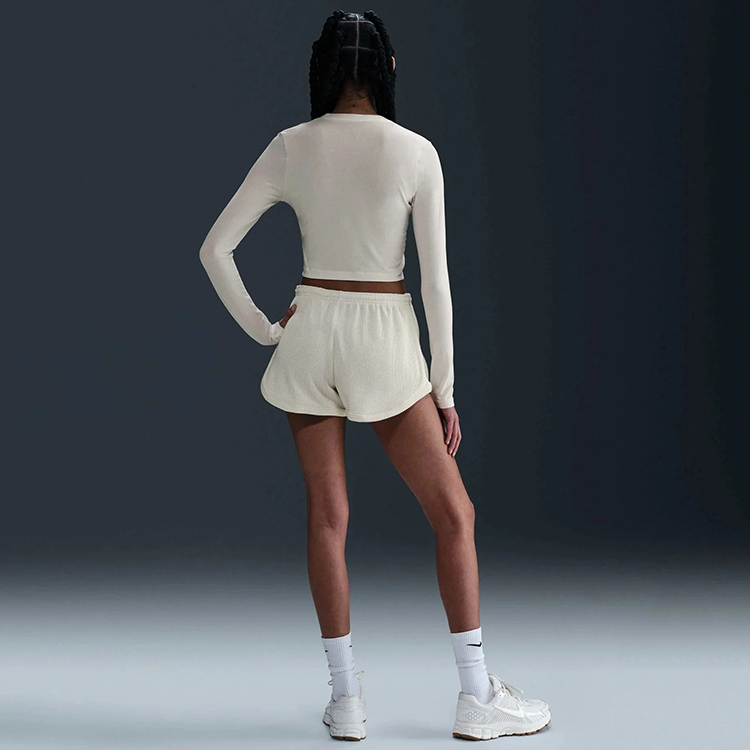 Шорты Nike W NSW NK CHLL WFL MR 3 SHORT M Бежевый Женский photo 6