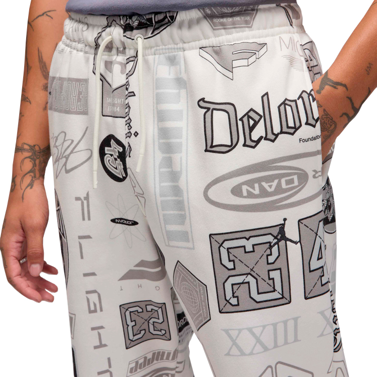 Pantaloni Nike M J ESS AOP FLC PANT XL Alb Barbati photo 2