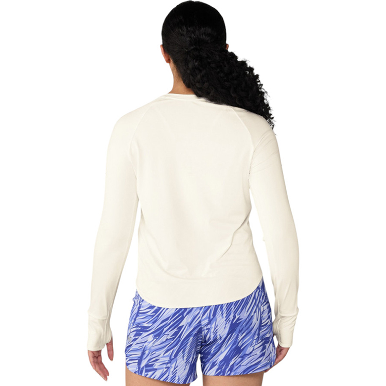 Hanorac Nike W NK SWIFT DF UV LS CRW / Femei / M / Bej photo 3