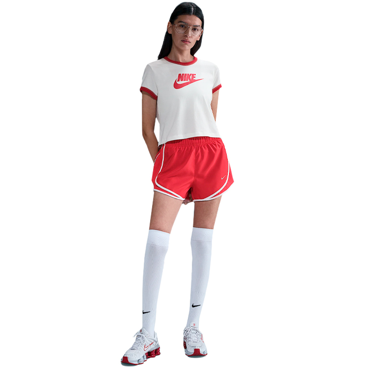 Tricou Nike W NSW SS RINGER TEE VNTG RUN XL Alb-rosu Femei photo 4