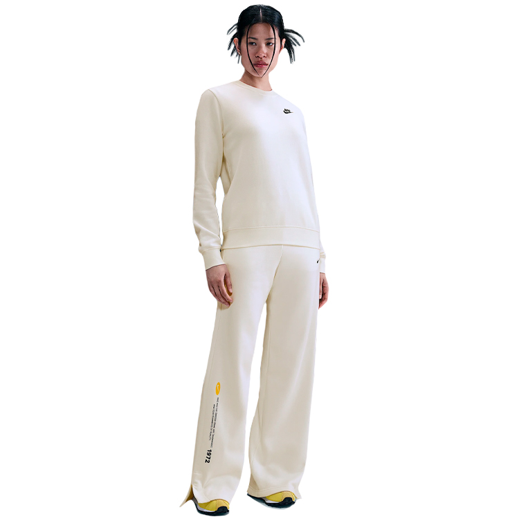 Pantaloni Nike W NSW CLASSIC+ WIDE LEG SPD S Bej Femei photo 5