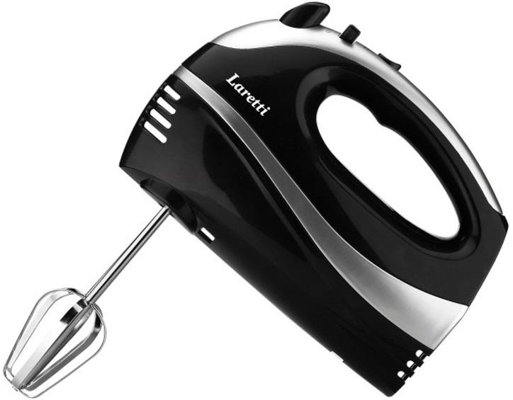 Миксер Ручной Laretti LRMX0133 / 5 скоростей / Черный photo 1 Миксер Ручной Laretti LRMX0133 / 5 скоростей / Черный photo 1